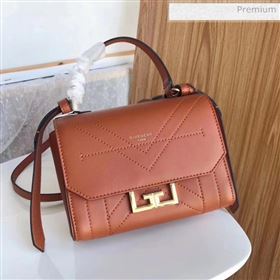 Givenchy Calfskin Leather Mini Eden Bag Brown 2019 (YZ-20032415)