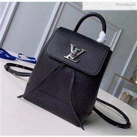 Louis Vuitton Grainy Calfskin Lockme Mini Backpack Black M54573 (K-20032426)