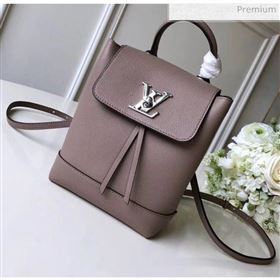 Louis Vuitton Grainy Calfskin Lockme Mini Backpack Grey M54573 (K-20032430)