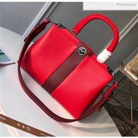 Louis Vuitton Astrid Monogram Flower Lock Top Handle Bag Red M54375 (K-20032503)