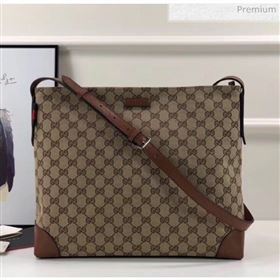 Gucci GG Supreme Canvas Messenger Bag 308930 Brown (DLH-20032315)