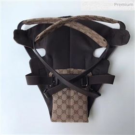 Gucci GG Supreme Canvas Baby Carrier 28550 Apricot/Coffee (DLH-20032320)