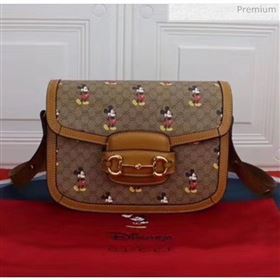 Gucci x Disney GG Supreme 1955 Horsebit Small Shoulder Bag 602204 2020 (DLH-20032314)