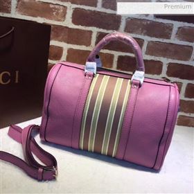 Gucci 247205 Medium Calfskin Leather Boston Bag Pink (DLH-20032322)