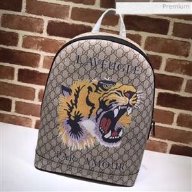 Gucci Tiger Print GG Supreme Backpack 419584 (DLH-20032330)