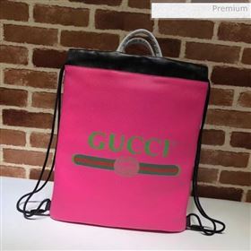 Gucci Coco Capitán Logo Backpack Rosy 494053 (DLH-20032323)