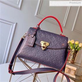 Louis Vuitton Monogram Empreinte Leather Georges MM Bag Navy Blue M53945 (K-20032527)