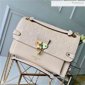 Louis Vuitton Monogram Empreinte Leather Vavin PM Bag M44523 White (K-20032530)