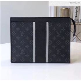 Louis Vuitton Monogram Canvas Pochette Voyage MM Pouch M64440 Black 2019 (K-20032714)