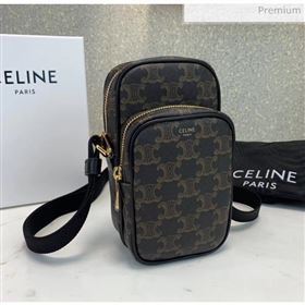 Celine Triomphe Canvas Phone Bag 2019 (JQE-20032814)