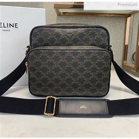 Celine Triomphe Canvas Large Message Bag 2019 (JQE-20032815)