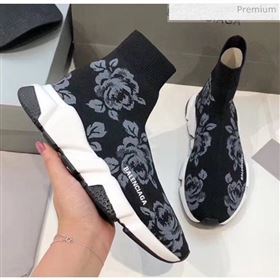 Balenciaga Flower Knit Sock Speed Trainer Sneaker 2020 (MD-20033006)