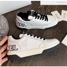 Chanel Multicolor Calfskin Leather Sneaker G35934 White/Black 2020 (MD-20032628)