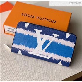 Louis Vuitton Monogram canvas LV Escale Zippy Wallet M68841 Blue 2020 (K-20040244)