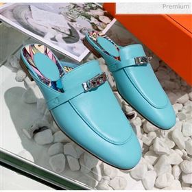 Hermes Calfskin Oz Mules Blue (2) 2020 (MD-20033140)