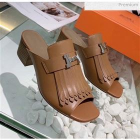 Hermes Alma Sandal With Fringe Brown 2020 (MD-20033147)