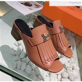 Hermes Alma Sandal With Fringe Pink 2020 (MD-20033149)