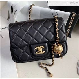 Chanel Lambskin &amp; Gold-Tone Metal Flap Bag AS1786 Black 2020 (JY-20040304)