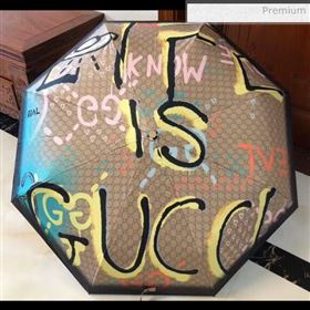 Gucci graffiti umbrella for sun &amp; rain (XA-873572)