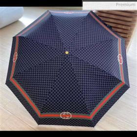 Gucci Gg Logo umbrella for sun &amp; rain navy blue (XA-873574)