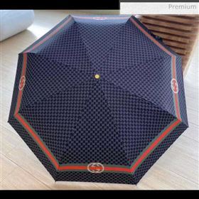 Gucci  Gg Logo umbrella for sun &amp; rain navy blue (XA-873574)