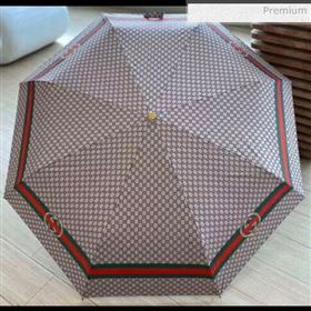 Gucci Gg Logo umbrella for sun &amp; rain camel (XA-873575)