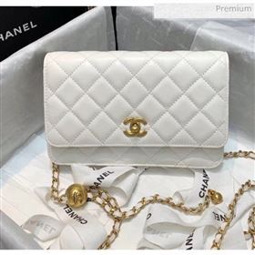 Chanel Metal Wallet on Chain WOC Bag AP1450 White 2020 (JY-20040721)