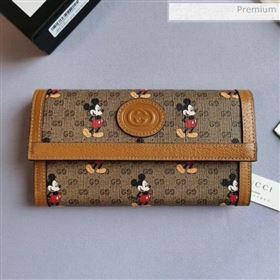 Gucci Disney x Gucci Mickey Mouse Long Wallet 602530 2020 (DLH-20040724)