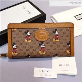 Gucci Disney x Gucci Mickey Mouse Zip Wallet 602532 2020 (DLH-20040725)