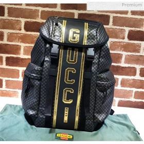 Gucci GG Leather Backpack 536413 Black (DLH-20040738)