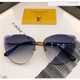 Louis Vuitton Plein Soleil Pilot Sunglasses Z1317E 141 2020 (A-20041081)