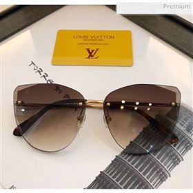 Louis Vuitton Plein Soleil Pilot Sunglasses Z1317E 144 2020 (A-20041084)