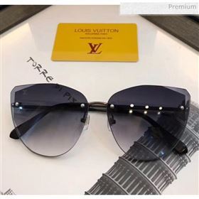 Louis Vuitton Plein Soleil Pilot Sunglasses Z1317E Silver 145 2020 (A-20041085)