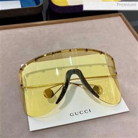 Gucci Mask Sunglasses Yellow Cruise 2020 (A-20041115)