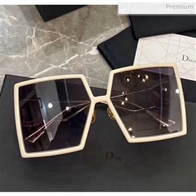 Dior Square 30Montaigne Sunglasses Off-white 91 2020 (A-20041031)