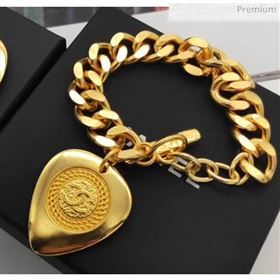 Chanel Brass Heart Necklace 34 2020 (YF-20040661)