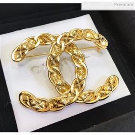 Chanel Brass CC Brooch 50 2020 (YF-20040677)