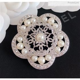 Chanel Silver Crystal Brooch 58 2020 (YF-20040687)