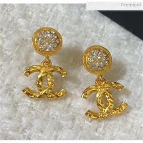 Chanel Brass Crystal Earrings 57 2020 (YF-20040691)