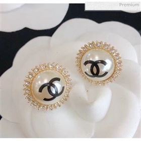 Chanel Pearl Crystal Earrings 59 2020 (YF-20040694)