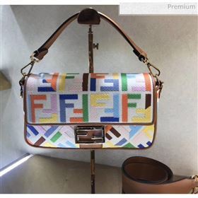 Fendi Medium Baguette Bag in Multicolor FF Canvas 2020 (CL-20041371)