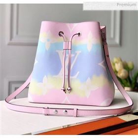 Louis Vuitton LV Escale NéoNoé MM Drawstring Bucket Bag M45124 Pink 2020 (K-20041737)