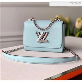 Louis Vuitton Epi Leather Twist Mini Bag M56117 Light Blue 2020 (K-20041727)