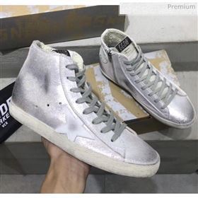 Golden Goose GGDB Calfskin Star Francy Sneaker Silver 2020 (13-20041632)