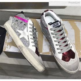 Golden Goose GGDB Glitter Mid-Star Sneakers Silver 2020 (13-20041633)