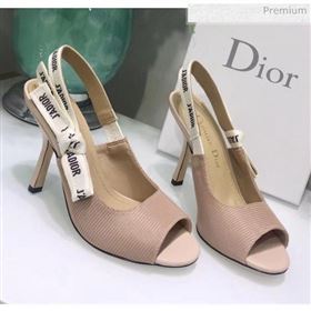 Dior JAdior Technical Fabric Heeled Sandal 9.5cm Heel Nude 2020 (JC-20041817)