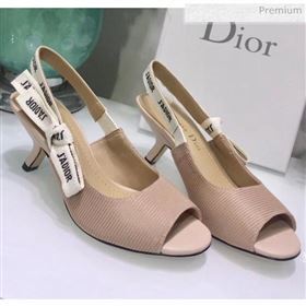 Dior JAdior Technical Fabric Heeled Sandal 6.5cm Heel Nude 2020 (JC-20041819)