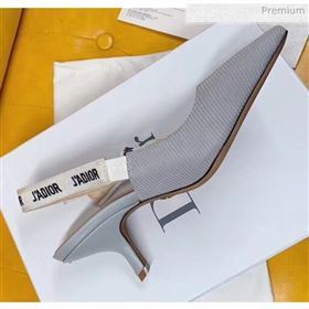 Dior JAdior Slingback Pumps in Technical Fabric Grey 6.5cm Heel 2020 (BLD-20041802)