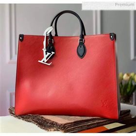 Louis Vuitton Epi Grained Cowhide Leather Onthego MM Tote Bag Red M56229 2020 (K-20041848)