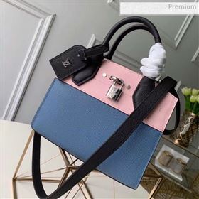 Louis Vuitton City Steamer Mini Bag in Grainy Calfskin M53804 Blue/Pink/Black (K-20041843)